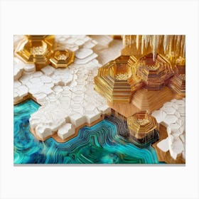 3d Paper Art 1 Canvas Print