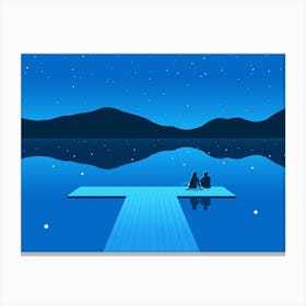 A Glassy Lake 2 Canvas Print