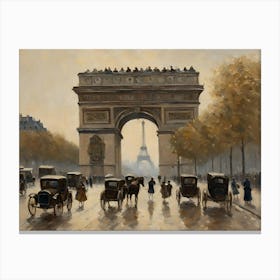 Arco De Triunfo 4 3 Canvas Print