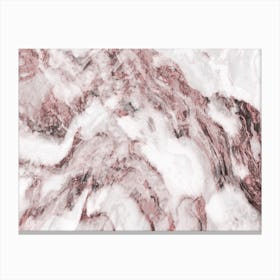 Pink and White Marble Mountain II Canvas Print