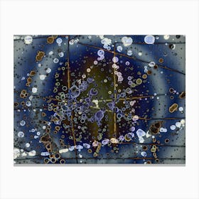 Watercolor Abstraction Indigo 1 Canvas Print