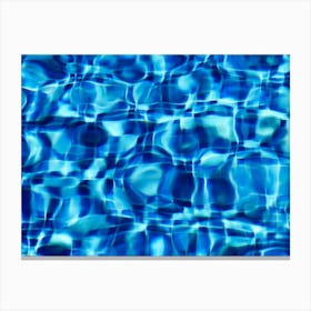 Blue Water In A Pool Canvas Print