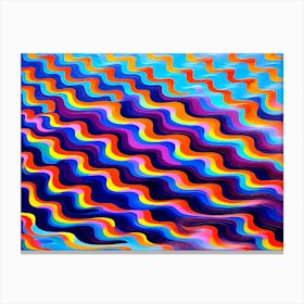 Psychedelic Waves Canvas Print