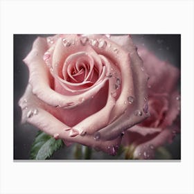 Pink Rose 1 Canvas Print