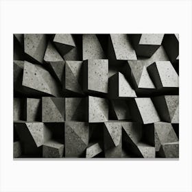 Abstract Concrete Wall Canvas Print