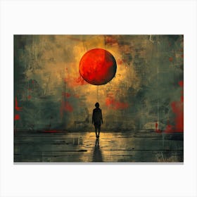 Red Sun In The Sky 2 Canvas Print