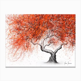 Twisting Lava Tree Canvas Print