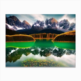 Reflection In A Lake Canvas Print