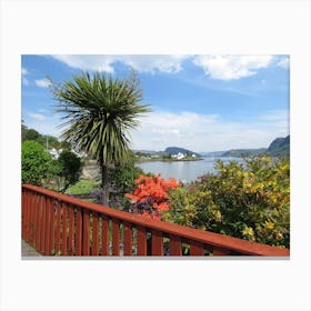 View Of plockton Scotland Landscape Ocean Canvas Print