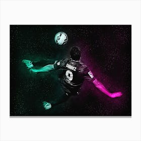 Luis Suarez Bicycle Kick Canvas Print