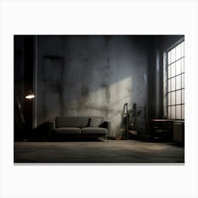 Industrial Living Room Canvas Print