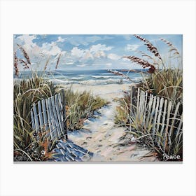 Peaceful Beach 2 Canvas Print