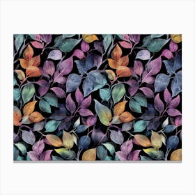 Watercolor Leaves Canvas Print