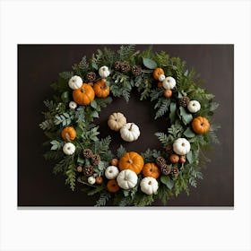 Thanksgiving Wreath Canvas Print