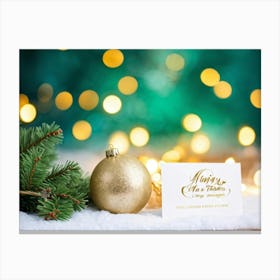 Christmas Card Canvas Print