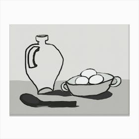 Eggs And Spoons Canvas Print