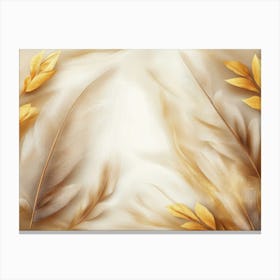 Golden Autumn Leaves Canvas Print