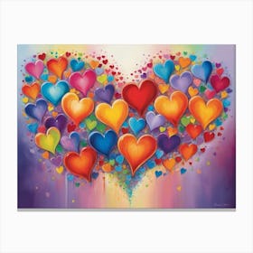 Heart Of Love 10 Canvas Print