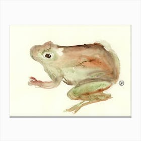 Toad - watercolor painting Anton Maliar frog minimal Canvas Print