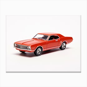 Toy Car 68 Mercury Cougar Red Canvas Print