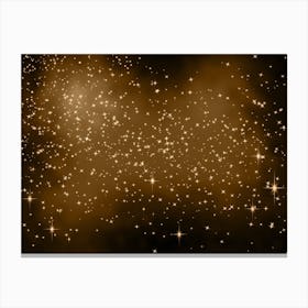 Burylwood Shining Star Background Canvas Print