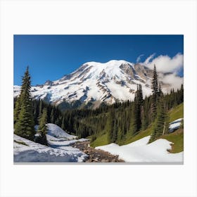 Mt. Rainier - Washington State Canvas Print