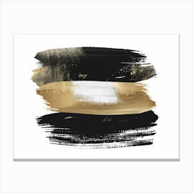 Gold And Black Abstract Painting 90 Canvas Print