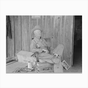 Untitled Photo, Possibly Related To Sharecropper Family On Front Porch Of Cabin, Southeast Missouri Farms By 3 Canvas Print