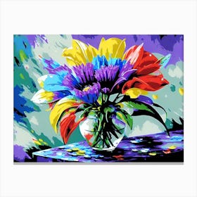 Flowers In A Vase Canvas Print