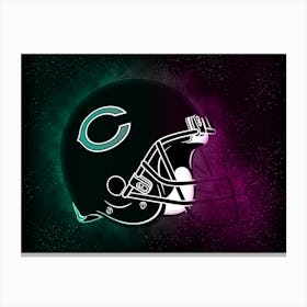 Chicago Bears Helmet Style Canvas Print