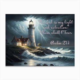 Lord Is My Light Salvation Canvas Print