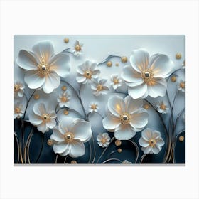 Flower Wall Art 3 Canvas Print