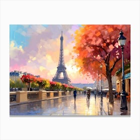 Paris Eiffel Tower Canvas Print