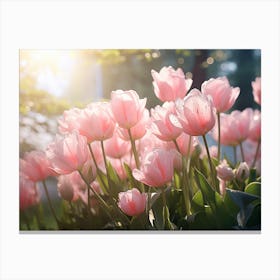 Pink Tulips 5 Canvas Print