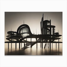 Futuristic Architecture Canvas Print