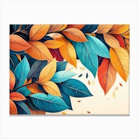 Colorful Leaves 3 Canvas Print