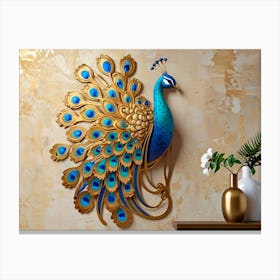 Peacock Wall Art 2 Canvas Print