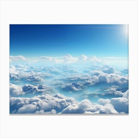 Flying Above The Clouds Canvas Print