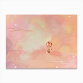 Hot Air Balloon In The Sky Canvas Print