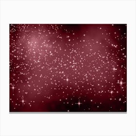 Light Pink Shining Star Background Canvas Print