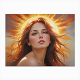 Woman In The Sun 1 Canvas Print