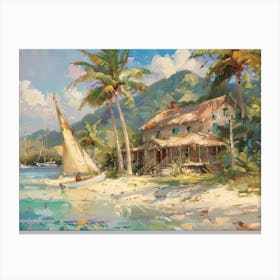 House On The Beach 19 Canvas Print