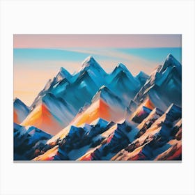 Mountain Range 1 Canvas Print