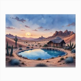 Cactus Desert Canvas Print