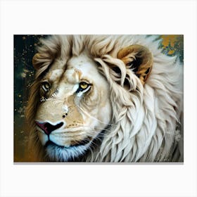 White Lion 16 Canvas Print