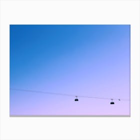 Gondolas In The Sky - Photography Canvas Print