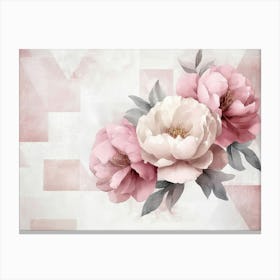 Pink Peonies 1 Canvas Print