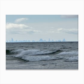 Cityscape From The Beach Canvas Print