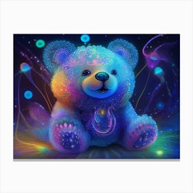 Psychedelic Teddy Bear Canvas Print