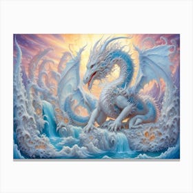 Dragon Of The Falls Canvas Print